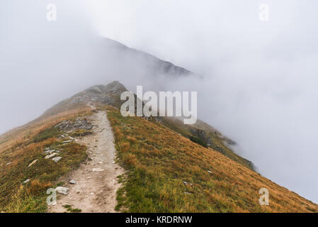 Wanderweg in den Bergen Stockfoto