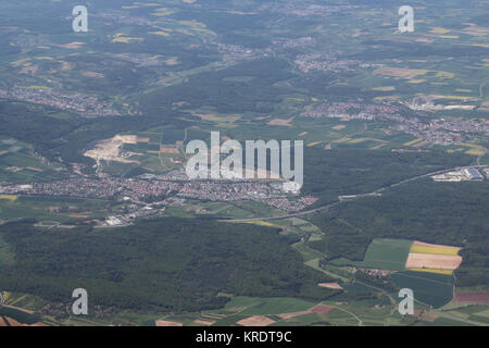 Flug STR-SPC-STR, Mai 2017 Stockfoto