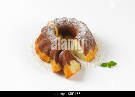 Marmor bundt Cake Stockfoto