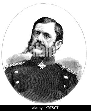 Eugen Anton Theophil von Podbielski, 17. Oktober 1814 - 31 Oktober 1879, war ein preußischer General der Kavallerie, im Deutsch-Französischen Krieg von 1870/1871 Stockfoto