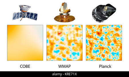 PIA 16874 - CobeWmapPlanckComparison -20130321 Stockfoto