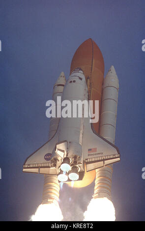 Space-Shuttle-Discovery-Lanceering Stockfoto
