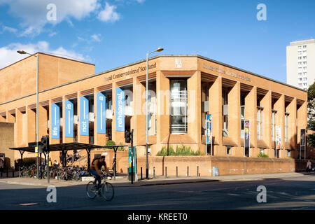 Das königliche Konservatorium von Schottland in Glasgow, Schottland, Großbritannien, an einem sonnigen Tag Stockfoto