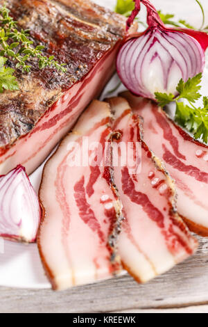 Fetten Speck Stockfoto