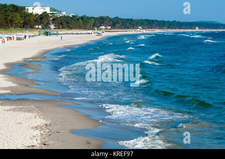 Ostseebad Binz, Sandstrand Stockfoto