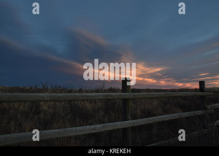 Prärien Landschaften im Winter. Airdrie, Alberta, Kanada Stockfoto