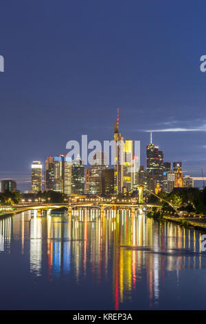 Deutschland Frankfurt skyline Stockfoto