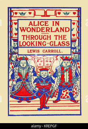 "Lewis Carroll Buch "Alice's Adventures in Wonderland and Through the Looking Glass.'' in New York von A.Wessels Unternehmen Veröffentlicht von 1900. Farbige Abbildungen von Blanche McManus. Stockfoto