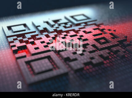 Quick Response Code Stockfoto
