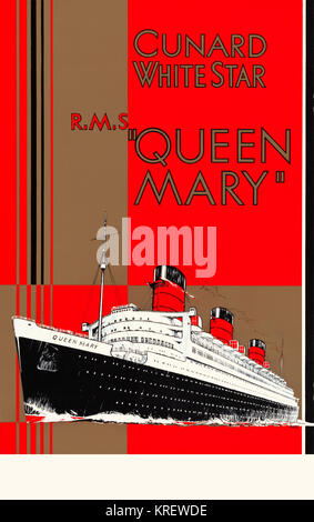 Cunard-White Star RMS Queen Mary Stockfoto