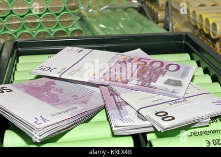 500 Euro-Scheine Stockfoto