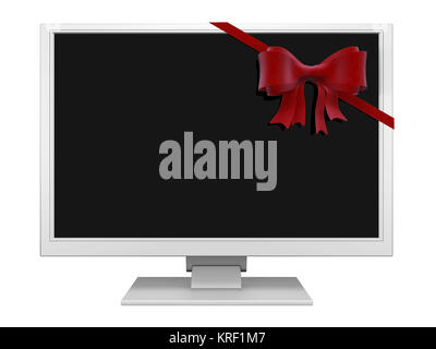 Bild von Computer Technologie auf weißem Hintergrund Stockfoto