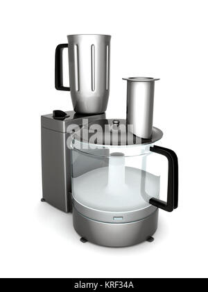 Bild von Haushaltsgeräten auf weißem Hintergrund Stockfoto