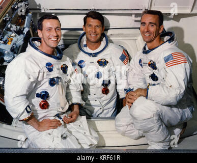 Apollo 7 Prime Crew (22. Mai 1968) Stockfoto