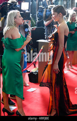 Sydney, Australien - Dezember 2017 20: VIP's und Prominente kommen an der Star Casino vor "der größte Showman" Australische Premiere. Abgebildet ist zendaya. Credit: Dreieckig Pics/Alamy leben Nachrichten Stockfoto