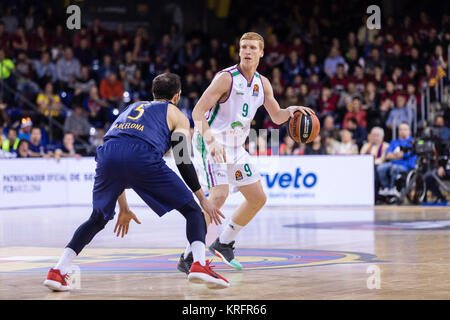 Barcelona, Spanien. 20 Dez, 2017. Alberto Diaz während des Spiels zwischen dem FC Barcelona Lassa gegen Unicaja Malaga, für die Runde 13 der Euroleague, Palau Blaugrana am 20. Dezember 2017 in Barcelona, Spanien gespielt. (Credit: GTO/Urbanandsport/Gtres Online) Credit: Gtres Información más Comuniación auf Linie, S.L./Alamy leben Nachrichten Stockfoto