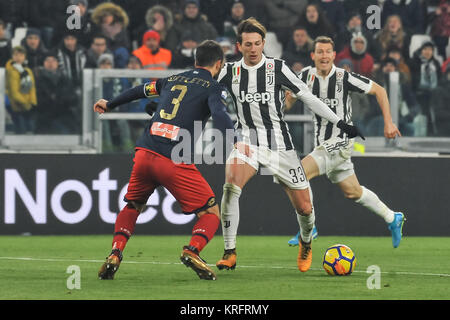 Turin, Italien. 20 Dez, 2017. Federico Bernardeschi (Juventus FC) während der TIM CUP Fußballspiel zwischen Juventus Turin und Genua CFC bei Allianz Stadion am 20 Dezember, 2017 in Turin, Italien. Quelle: FABIO UDINE/Alamy leben Nachrichten Stockfoto