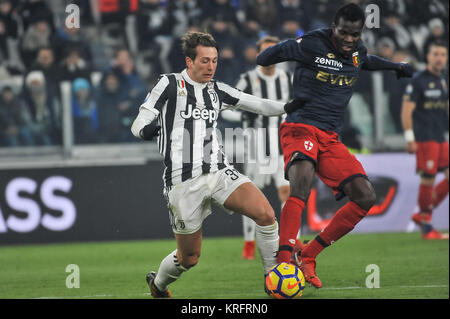 Turin, Italien. 20 Dez, 2017. Federico Bernardeschi (Juventus FC) während der TIM CUP Fußballspiel zwischen Juventus Turin und Genua CFC bei Allianz Stadion am 20 Dezember, 2017 in Turin, Italien. Quelle: FABIO UDINE/Alamy leben Nachrichten Stockfoto