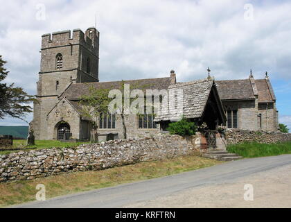 St. Stephen's Parish Church, auch bekannt als Old Radnor Parish Church, Radnor, Powys, Wales, Wiederaufbau aus dem 15. Und frühen 16. Jahrhundert. Stockfoto