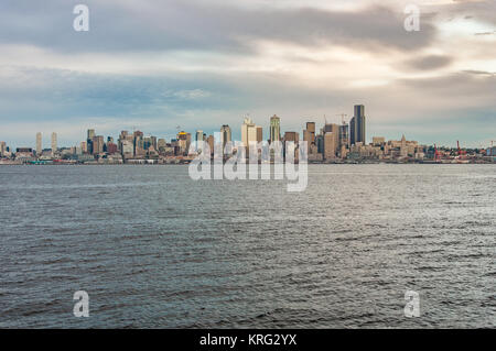 Spektakuläre Aussicht auf die Skyline von Seattle Stockfoto