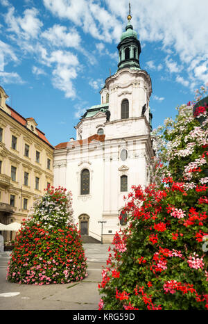 St. Nicolas Kirche in Prag Stockfoto