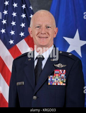 Portrait von Brig. Gen. Christopher Knapp, Stabschef des Missouri Air National Guard, Sept. 18, 2015. Knapp ist ein traditionelles Air National Guard Flieger, der behauptet, eine zivile Karriere als Ärztlicher Direktor und Arbeitsmedizin Arzt am Gateway Regional Medical Center in Granite City, Illinois. Stockfoto