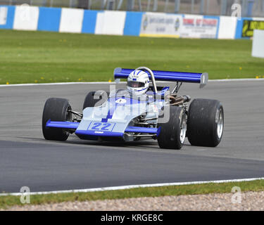 Alain Lagache, März 712 M, historische Formel 2, internationalen FIA Rennserien, Donington historische Festival, 2017, Rennsport, Motorsport, Motorsport Stockfoto