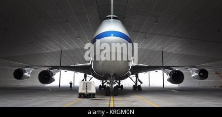 SOFIA Lufthansa Technik Hangar am Flughafen Hamburg Stockfoto