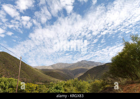 WoW trübe Landschaft Calitzdorp Stockfoto