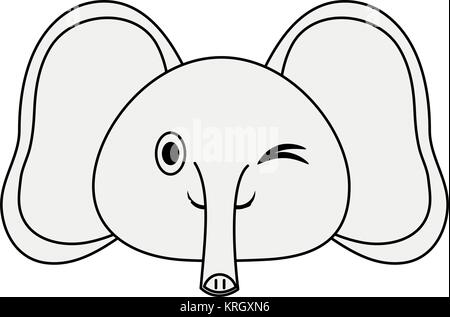 Baby Elefant Cartoon Stock Vektor