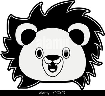 Süße Löwe cartoon Stock Vektor
