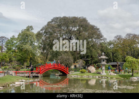 BUENOS AIRES, ARGENTINIEN - 20. SEPTEMBER 2017: Japanische Gärten. Stockfoto