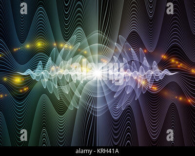 Vorauszahlung von Lichtwellen Stockfoto