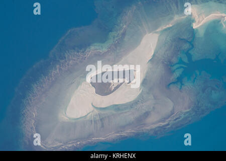 ISS-44 Adele Island, weg von der Ostküste Australiens Stockfoto