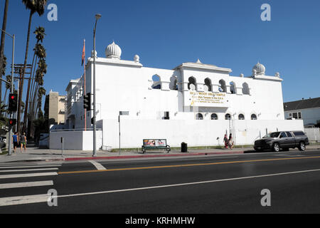 Hollywood Sikh Tempel auf Vermont Avenue im Stadtteil Los Feliz in Los Angeles, Kalifornien, USA KATHY DEWITT Stockfoto