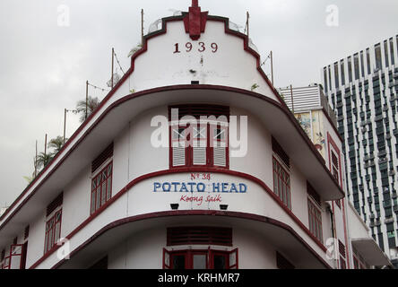 Historische 4-stöckigen Geschäftshaus auf Keong Saik Road in Singapur Stockfoto