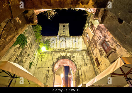 Straße od Alten Split Abend anzeigen Stockfoto