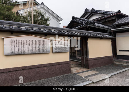 Ehemalige Nomura Wohnsitz der Familie, die Residenzen Viertel Nagamachi Samurai, Kanazawa City, Präfektur Ishikawa, Japan Stockfoto