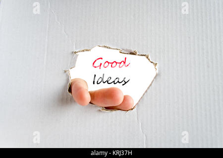 Gute Ideen text Konzept Stockfoto