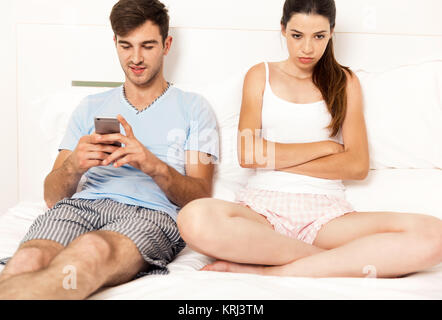 Wie texting eine Beziehung ruinieren kann Stockfoto