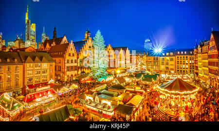 Weihnachtsmarkt in Frankfurt am Main Stockfoto