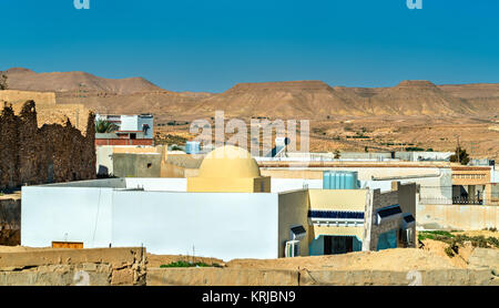 Ksar Hadada in im Südosten Tunesiens. Star Wars: Episode I - Die Dunkle Bedrohung wurde hier gedreht. Stockfoto