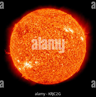 Die Sonne durch die atmosphärischen Imaging Assembly der NASA Solar Dynamics Observatory - 20100819-02 Stockfoto