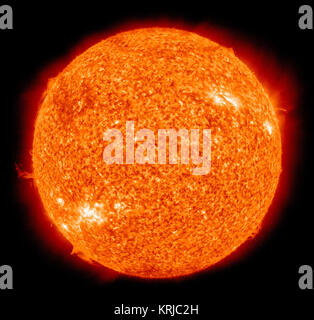 Die Sonne durch die atmosphärischen Imaging Assembly der NASA Solar Dynamics Observatory - 20100819 Stockfoto