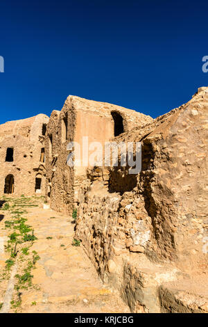 Ksar Hadada in im Südosten Tunesiens. Star Wars: Episode I - Die Dunkle Bedrohung wurde hier gedreht. Stockfoto