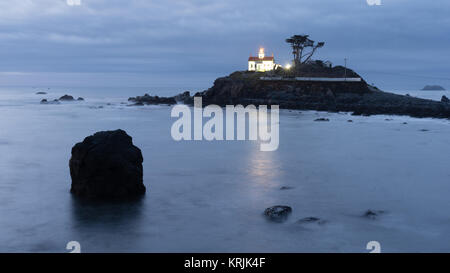 Crescent City California Pazifikküste Battery Point Lighthouse Stockfoto