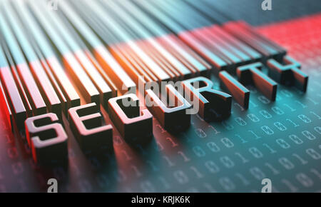 Sicherheit Barcode Zugang Stockfoto