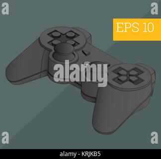 Gamepad-isometrische Vektor-illustration Stockfoto