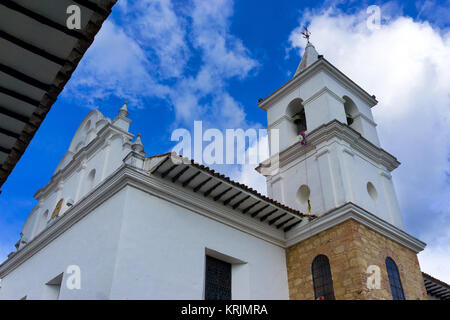 Kirche in Villa de Leyva Stockfoto