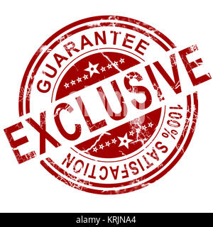 Rot exklusiver Stempel Stockfoto